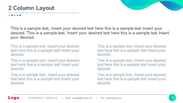 Slide with Two Columns – Multi-Purpose Template