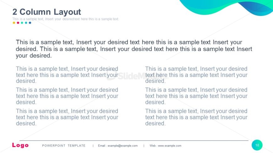 Editable Multi-Purpose Template - Twp Columns Layout
