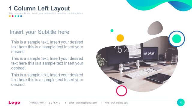 1 Column Left Layout – Multi-Purpose Template