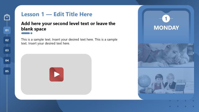 School Weekly Plan PowerPoint Template