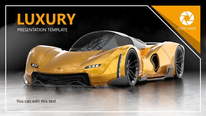 Editable Car Diagram Slide - Title Slide