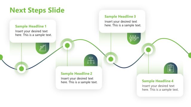 Customizable Next Steps Slide – Sustainability Strategy PPT Template