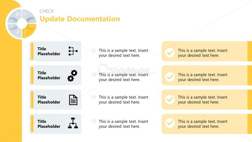 Editable PDCA PowerPoint Slide Template 