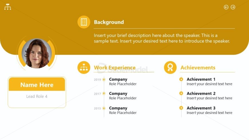 PPT Org Chart Template with Animation