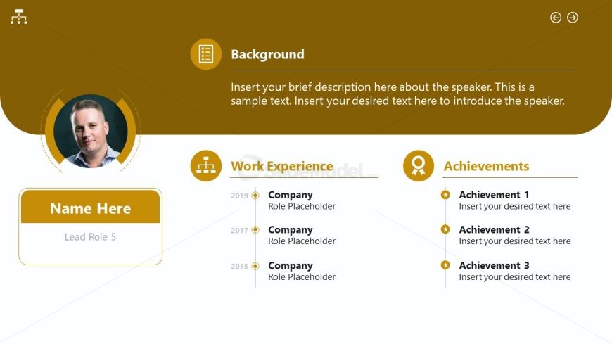 Morph Animation Org Chart Slide Template