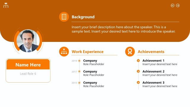 Photo Org Chart Template for PowerPoint