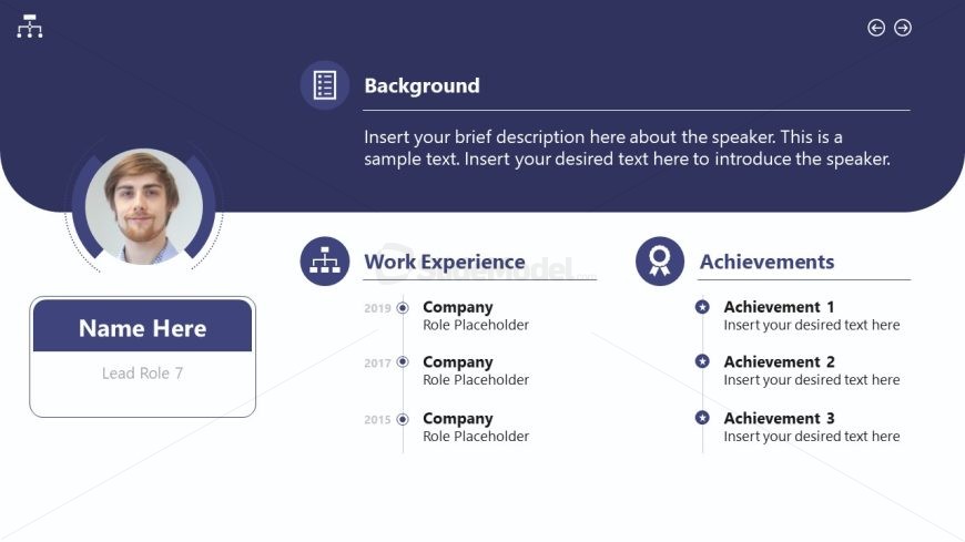 PPT Slide Template for Org Chart Presentation