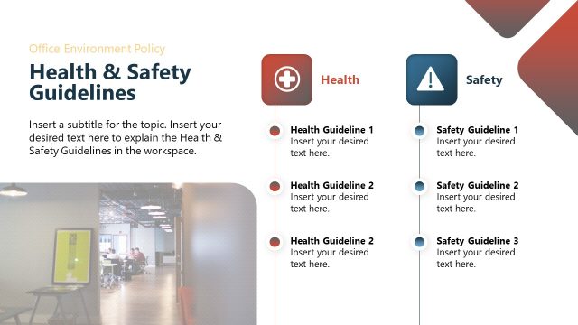 Health & Safety Guidelines Slide – Staff Handbook Template
