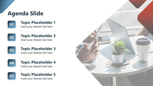 Agenda Slide for Staff Handbook Template