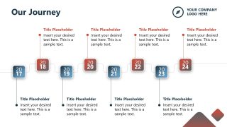 Customizable Horizontal Timeline Presentation Template 