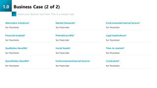 Business Case Slide for Presentation 