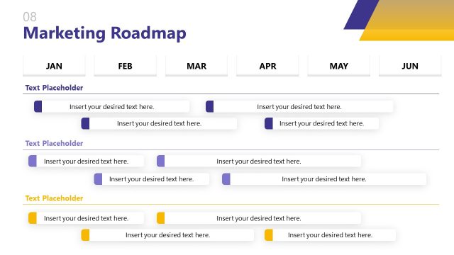 Marketing Roadmap Slide – Marketing Plan Template