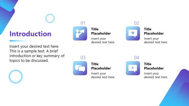Introduction Slide for Communication Presentation Template