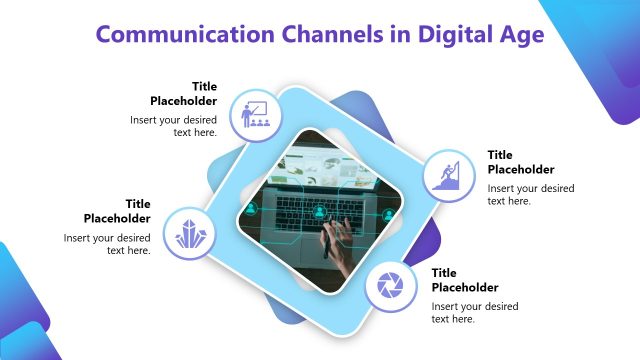 Communication Channels PowerPoint Template Slide
