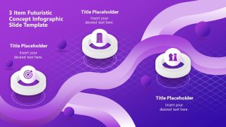 3-Item Futuristic Slide Presentation Template