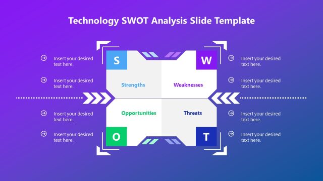 Technology SWOT Template Slide