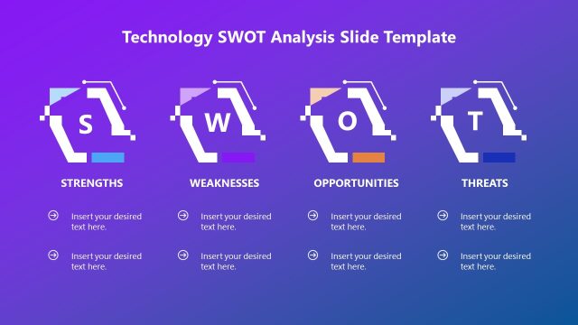 Technology SWOT Slide PPT Template