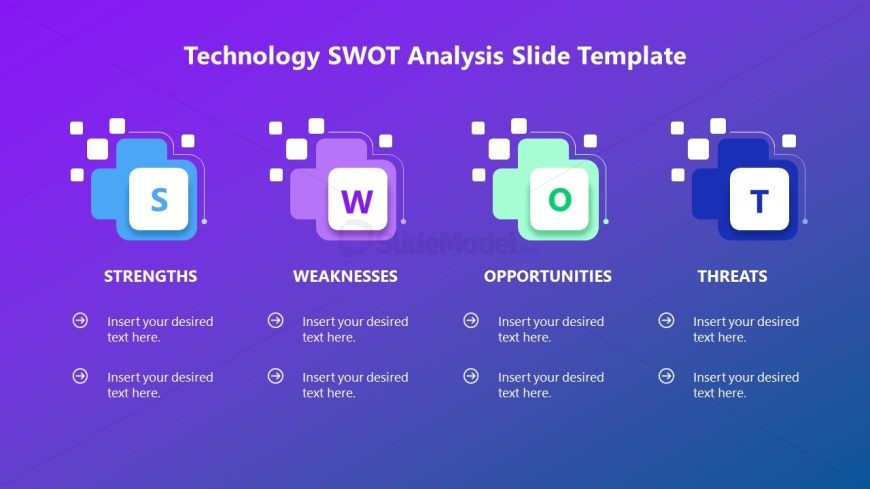 SWOT Presentation Template PPT Slide