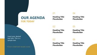 Creative Agenda Slide - Project Proposal Template