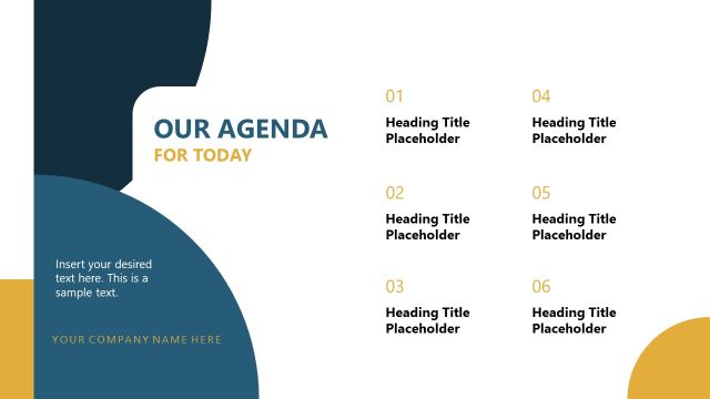 Agenda Slide for Project Proposal Template