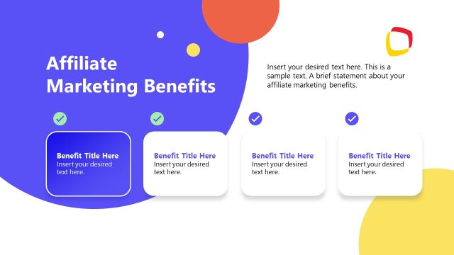 Affiliate Marketing Benefits PPT Slide