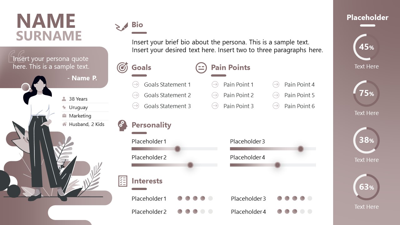 Persona Analysis Template for PowerPoint 