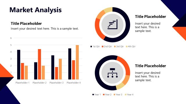 Market Analysis Slide with Data Visualizations
