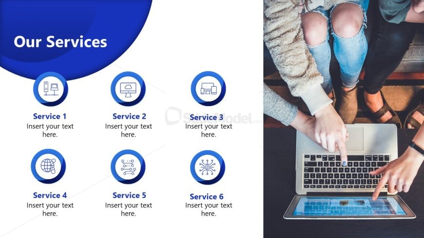 Our Services Slide for PPT Template 