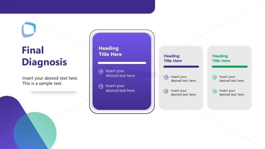 Slide for Showing Final Diagnosis - Cardiology PPT Template 