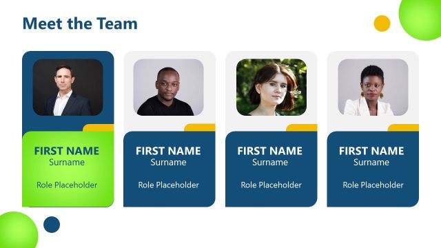 Meet the Team Slide for PowerPoint