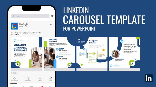 Company LinkedIn Carousel PowerPoint Template