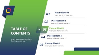 Slide for Point 3 - Table of Contents PPT Template 