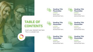 Table of Contents PowerPoint Template Slide