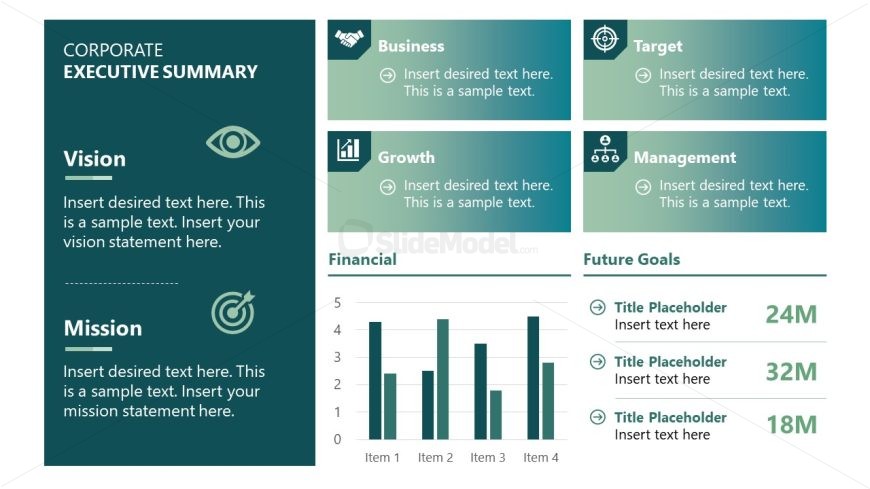 Corporate Executive Summary Template Slide