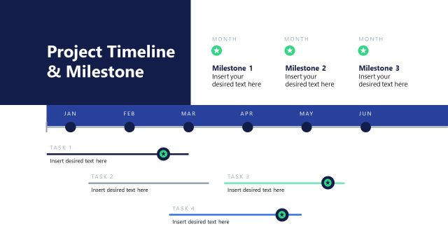 Project Timeline & Milestones Slide – Project Closure Template