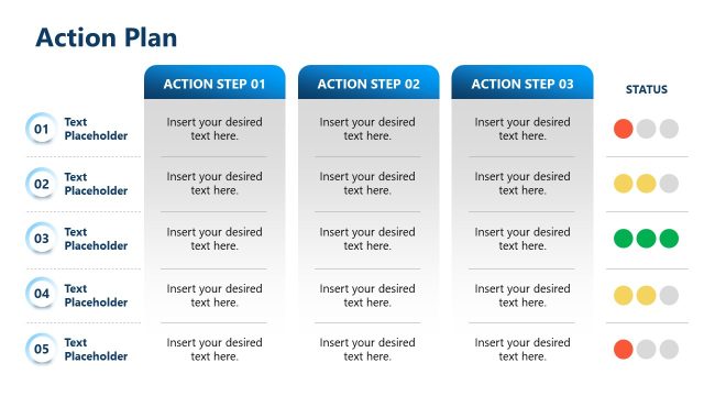 Action Plan Slide – Career Planning Template