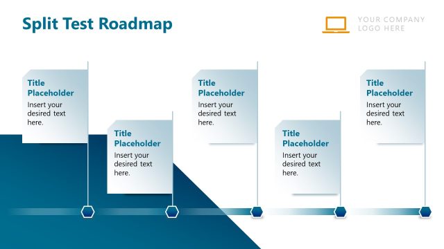 Split Test Roadmap Template Slide