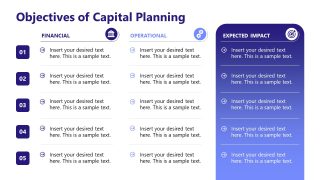 Capital Planning PPT Presentation Template 