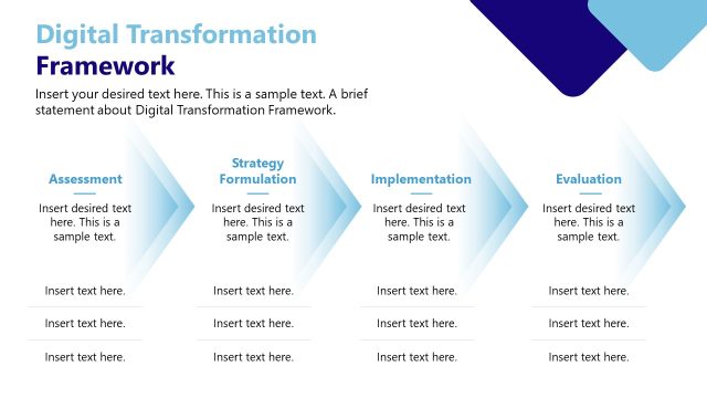 Digital Transformation Framework Slide PPT Template