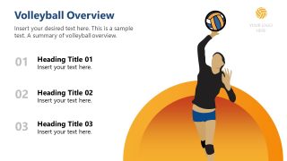 Volleyball PPT Template for Presentation 