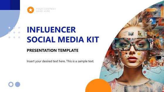 Editable Influencer Social Media Kit PPT Template 