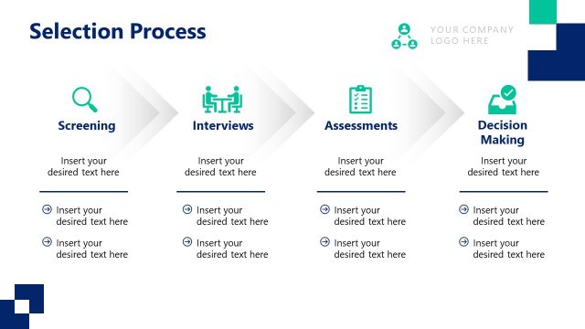 Selection Process Presentation Slide – Recruitment Strategy Template