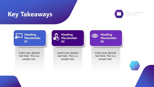 Key Takeaways Slide – Corporate Expense Management Template