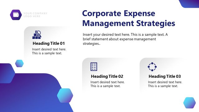 Slide for Presenting Corporate Expense Management Strategies