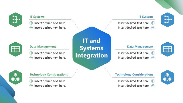 IT and Systems Integration Slide with Creative Diagram