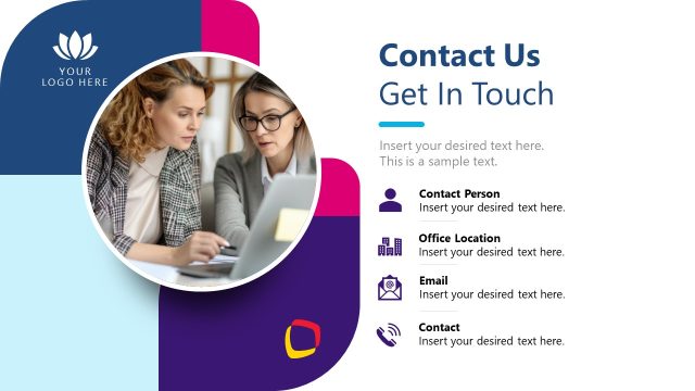 Get in Touch Slide – Corporate Event Planning Template
