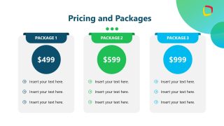 Three Columns Pricing Template Slide 