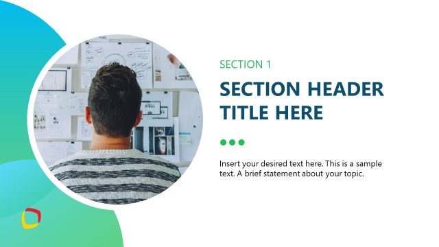Section Header Slide – Graphic Design Proposal Template
