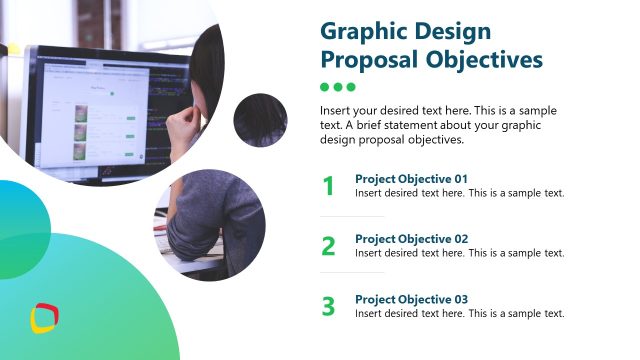 Graphic Design Proposal Objectives Slide Template