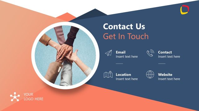 Contact Us Slide for Omnichannel Presentation Template